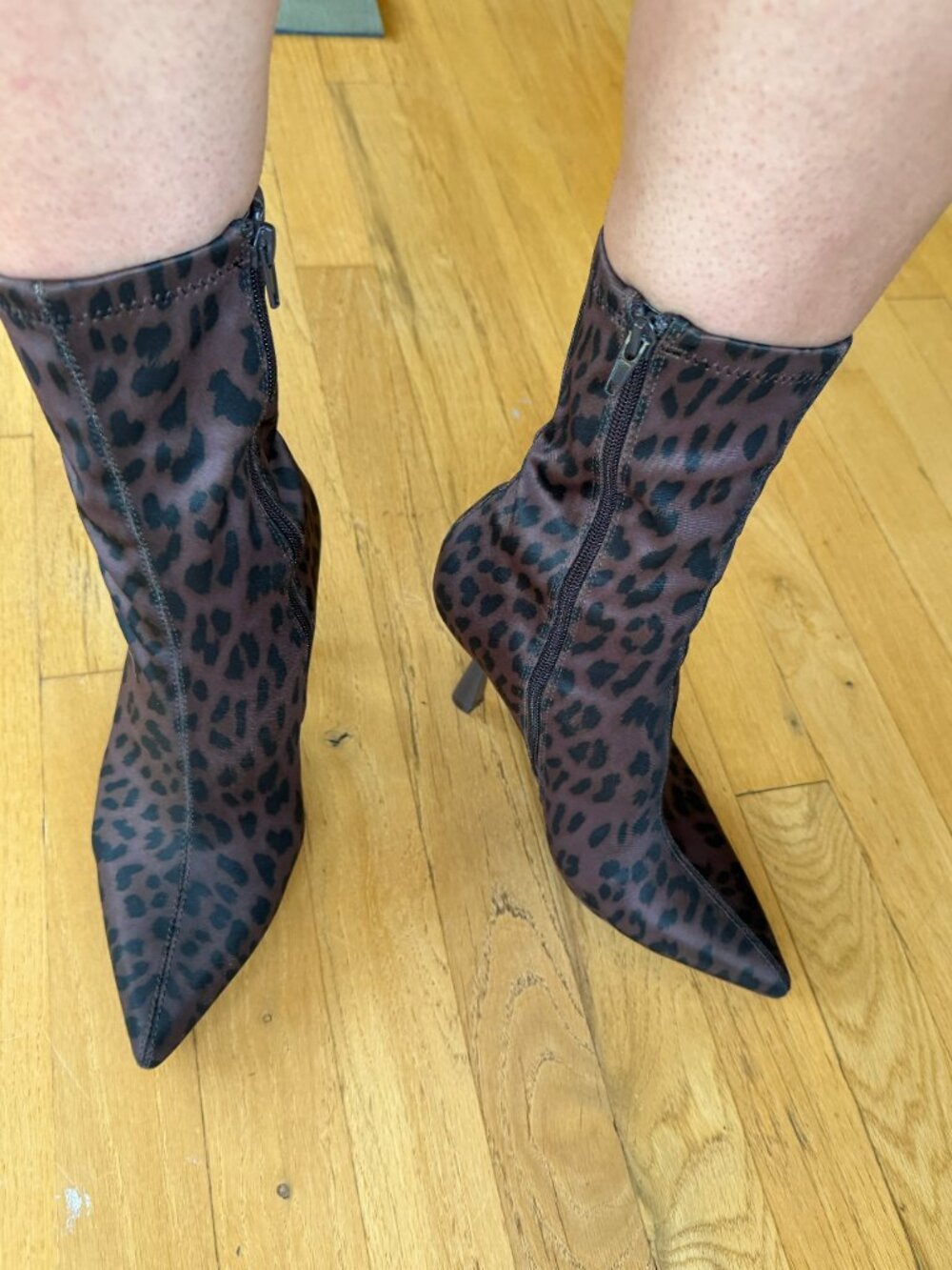 Steve Madden Sunset Leopard Sock Boot Size 8